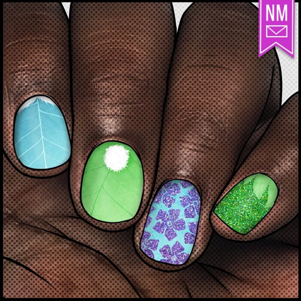 Peter Pan / Neverland themed nerdy nail wraps